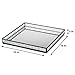Glass Tray Mirrored Bottom Decorative Bathroom Vanity Makeup Organizer Jewelry Display Perfume Holder Dresser Décor Candle Tray 10 x 10 Square J Devlin Tra 102