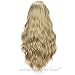 ENTRANCED STYLES Long Wavy Blonde Ombre Lace Front Wigs for Women Synthetic Dark Brown Roots Wig for Daily & Party Use Mixed Color Natural Looking 30 inch