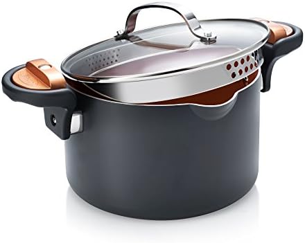 GOTHAM STEEL COPPER Pasta Pot The 2-in-1 non-stick pan - Viewed on TV