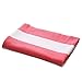 Exclusivo Mezcla Microfiber Cabana Striped Beach Towel Pink and White (30