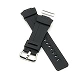 PERFIT Casio Replacement Watch Band + Spring Rods for G-Shock G100 G101 G200 G2110 G2300 G2310 G2400 GW2300 GW2310 (Black)