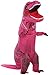 Caringgarden Unisex Jurassic T-Rex Inflatable Costume Dinosaur Fancy Dress Hot Pink Children Size