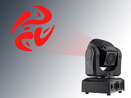 Monoprice Stage Beam 30 Watt LED Moving Head Light with 7 Colors and Gobos plus Open