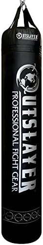 Outslayer Unfilled Muay Thai Heavy Bag 6ft Tall Punching Bag, Made in USA