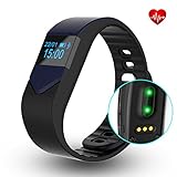EIISON Fitness Tracker with Heart Rate monitor E3S Activity Watch Step Walking Sleep Counter Wireless Wristband Pedometer Exercise Tracking Sweatproof Sports Bracelet for Android and iOS