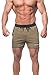 Jed North Men's Workout Gym Sweat Shorts Bodybuilding Running Shorts Green