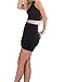 Allegrace Women Sexy Wrap Runched Stretch Draped Short Mini Pleated Skirts Black S