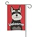 My Daily Welcome Schnauzer Dog Decorative Double Sided Garden Flag 12 x 18 inch Garden Banner Yard Flag