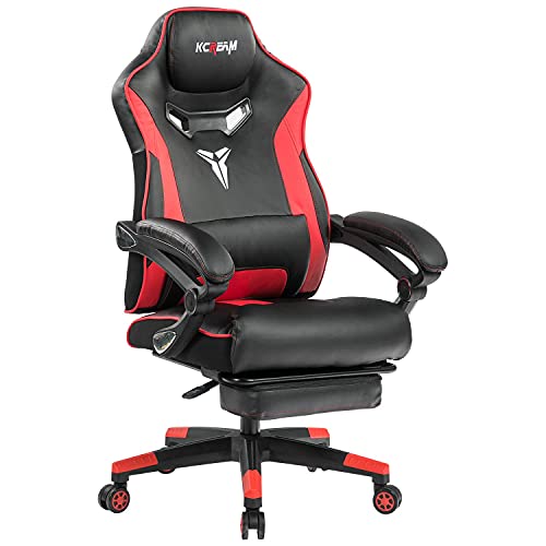 KCREAM Gaming Chair Computer Desk Chair with Footrest Racing Style