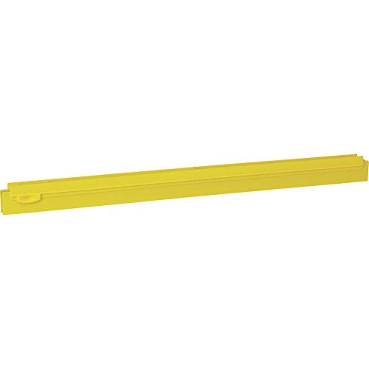 Vikan 77346 Rubber Double Hygienic Squeegee Blade, 24", Yellow