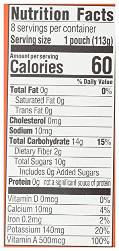 HAPPY BABY ORGANICS STAGE 2 BABY FOOD POUCHES, GLUTEN FREE, VEGAN & HEALTHY SNACK, CLEARLY CRAFTED FRUIT & VEGGIE PUREE, APPLE PUMPKIN & CARROTS, 4 OUNCES (PACK OF 1)