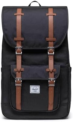 Herschel Supply Company Dawson 13 L Black and Tan Mini Backpack NWOT Herschel Supply Co Dawson 13l small backpack in black | ASOS main image 3