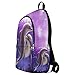 InterestPrint Underwater Two Love Dolphin Purple Casual Backpack College School Bag Travel Daypack