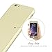 Ipaky Thin Exact-Fit [Gold] Premium Matte Finish Hard Dual Layer Case with Tempered Glass Screen Protector for iPhone 6/6S Plus 5.5'' [Gold]