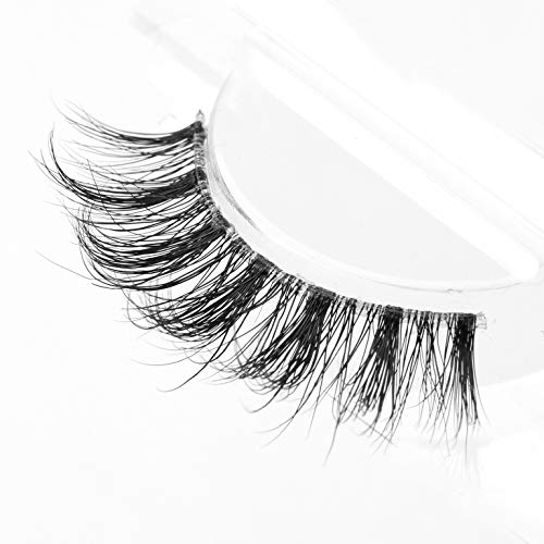 Arimika Clear Band Fluffy 3D Mink False Eyelashes Round Wispy Natural