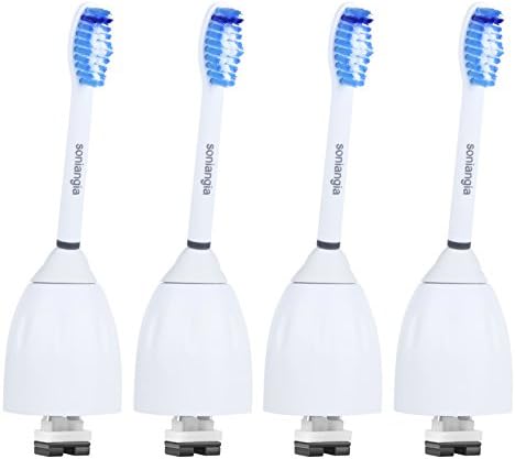 Soniangia Replacement Toothbrush Heads for Philips Sonicare E-Series HX7022/66, Blue Standard (4)