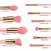 Makeup Brushes, ITME Premium Professional Makeup Brush Set,10PCS Synthetic Makeup Brushes For Foundation Blending Blush Powder Blush Concealers Eye Shadows Brushes (Pink Gold)