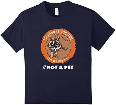 Kids Save Slow Loris, They're Not A Pet tshirts 10 Navy