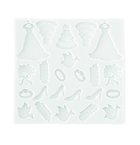 Silikomart Moldes con Forma específica, Silicona, Blanco