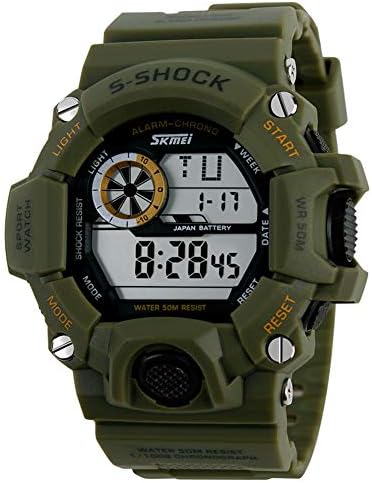 Gmgqsago Wrist Watch, Fashion Outdoor Sport Camouflage Backlight Digital Display Stopwatch Watch - Red Camouflage