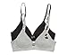 trimfit Big Girls' Lightly Lined Wirefree Cotton Bra (Pack of 2), Grey Scotty/Black, 32AA