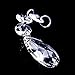 Outus Clear Crystal Pendants Teardrop Chandelier Pendants Glass Prisms Beads Strands, 15 Pack