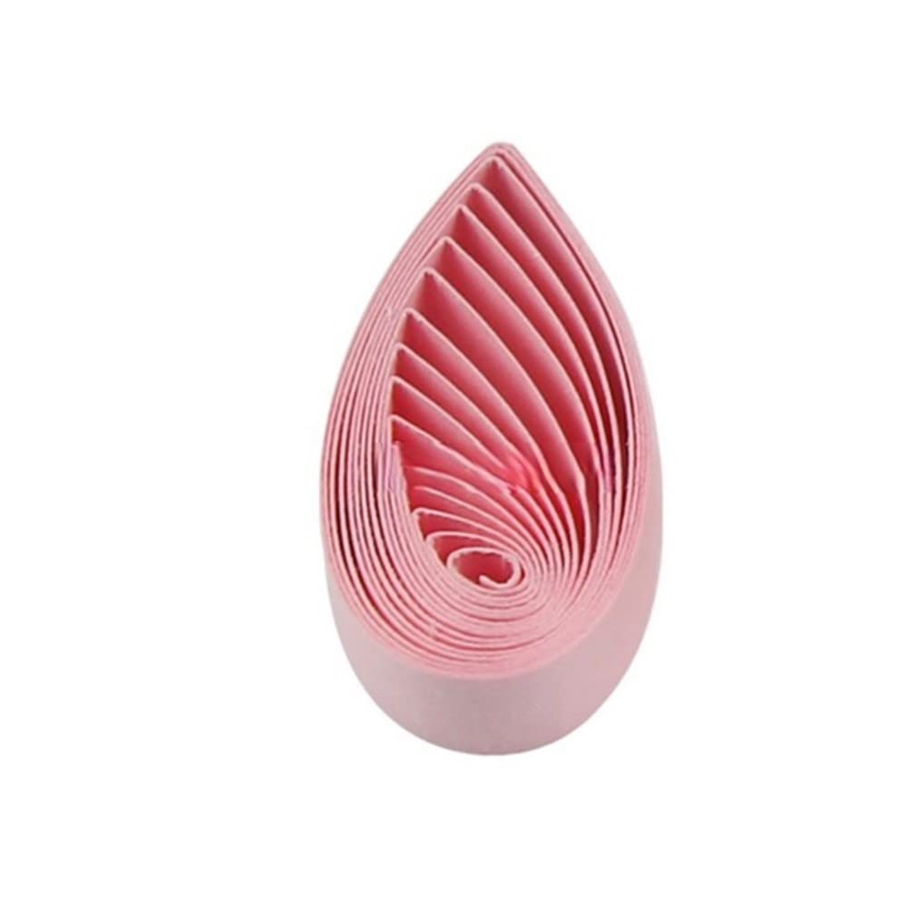 ODETOJOY 120pc Paper Quilling Strips 5mm Quilling Papers 5mm Craft Single Color Paper Strips (Pink)