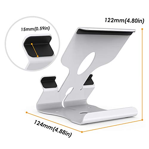 Beelta iPhone Stand, Android Cell Phone Stand, Tablet Stand for iPad (Up to 11 inch), Kindle E-Reader, Desk Accessories, White, BSC702W - Thumbnail 2