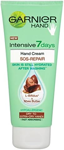 6 x Garnier Hand Intensive 7 Days SOS Repair Hand Cream Dry to Extra-Dry Hands 100ml