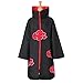 ai-Do Naruto Costume Akatsuki Style Cloak Plus Size(Itachi Stand Collar) (XXXL Size) Black