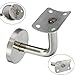Hanperal 2 Set Stainless Steel Handrail Brackets Solid Stair Wall Hand Rail Bracket