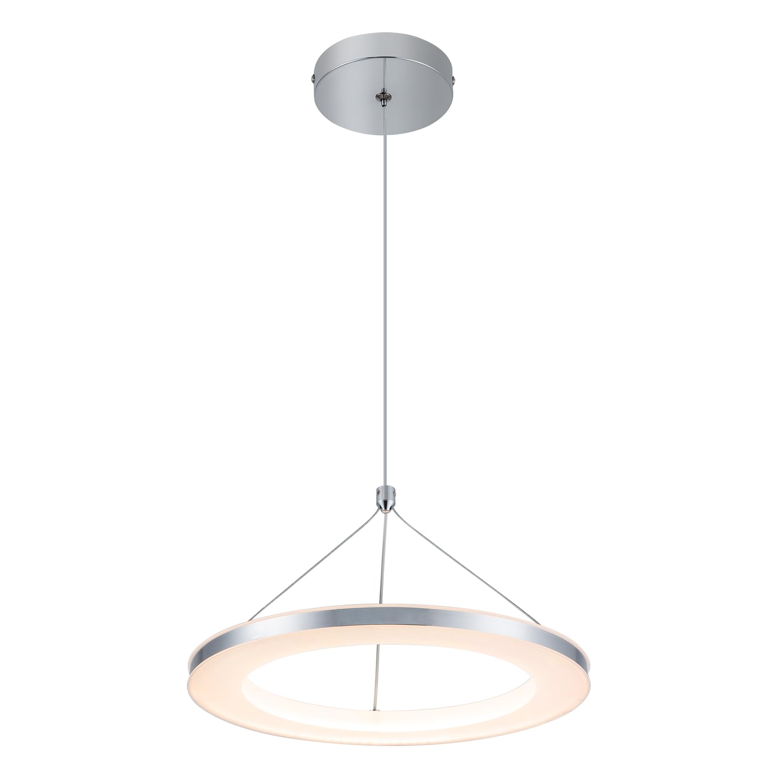 CHYING Modern Pendant Light Silver LED Pendant