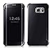 Hovisi Luxurious Shiny Flip Case Cover Samsung Galaxy S6 Edge Plus (Black)