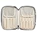 Ellis James Designs Makeup Brush Bag Case Organizer in Black – Professional Designer Make Up Travel Handbag for Make Up Brushes – Stylish & Compact Carrying Holder Storage Handbag Pouch