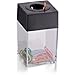 Officemate OIC Small Clip Dispenser with Magnetic Top, Clear/Black (93687) primary