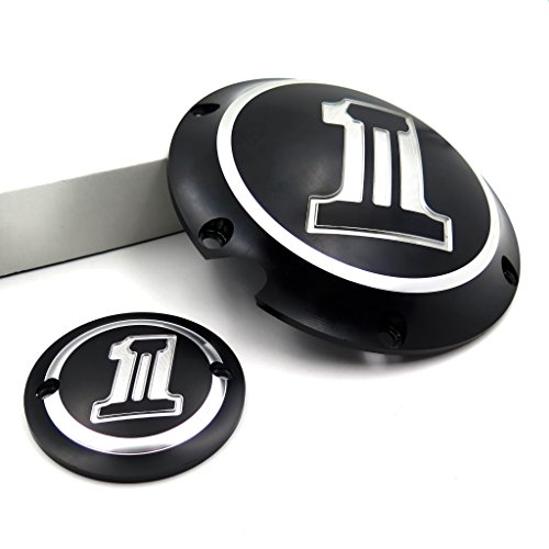 XKMT GROUP Black Chrome Skull No.1 Engine Derby Timer Cover For Harley Davidson XL1200C Sportster 883 XL 1200X Forty-Eight Seventy Two Roadster Iron - Thumbnail 4