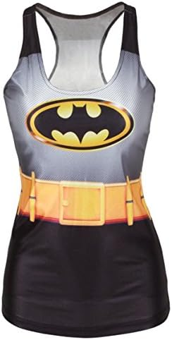 Amoluv Hot Fashion Women Batman Printed Sleeveless T Shirt Vest Tank Tops
