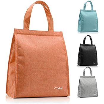 Lunch Bag For Men & Women, (Black Friday Specials) CCidea Simple Waterproof Insulated Large Adult Lunch Tote Bag (Inulin)