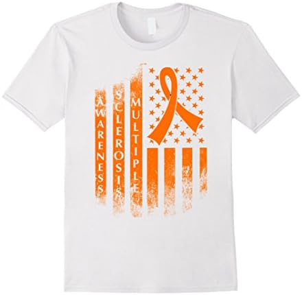 Mens AWARENESS SCLEROSIS MULTIPLE XL White