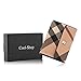 Cool-Shop Book Style Leather Credit Card or ID Holder Case, 26 Cards (Plaid)