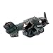 Fish Tank Decoration Helicopter Ruins Landscaping, Aquarium Resin Sunken Crashed Plane Decorations Aquarium Ornament for Fish Tank Betta Fish Shrimp Cichlid to Play, Hide and Rest