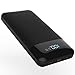 Todamay Power Bank 24000mAh Portable Charger External Battery with LCD Display, 2.1A Input Port and 2 Charging Ports for Smartphone and Other Devices, Black