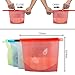 Reusable Silicone Food Storage Bag Food Grade Vegetable Storage Bag Versatile Preservation Bag Container for Fruits Vegetables Meat by SUQI set of 4