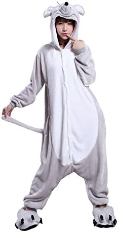 EDENOLO(TM) Chinese Zodiac Genuine Kigurumi Girl Fancy Dress Cosplay Costume Pajamas (S(Suitable Height：148-160CM), Rat)