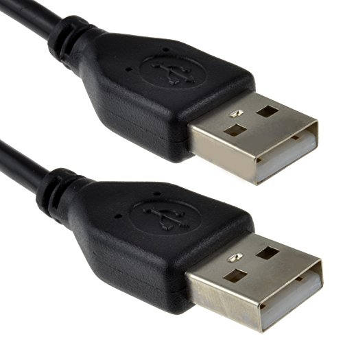 kenable USB 2.0 24AWG A to A (Male to Male) High-Speed Black Cable 0.15m (~6 inch) 15cm SHOR