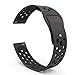 DDJOY 20mm Breathable Silicone Band Replacement Compatible with Garmin Vivoactive 3 Music Samsung Gear Sport Ticwatch 2/E Amazfit Bip Garmin Forerunner 645/Music Fossil Q Control