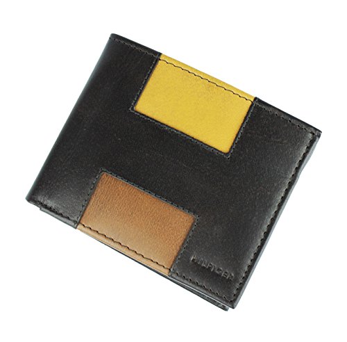 New Tommy Hilfiger Men's Leather Double Billfold Passcase Wallet & Valet (Dark Brown)