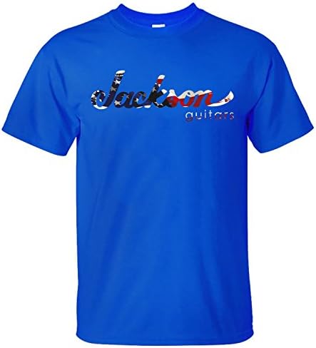 SKKE Men's Jackson Guitars Logo Music Band T-Shiirt blue XL