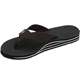 Rainbow Sandals Ladies Double Arch wide Strap Eco Sandals – Black L11