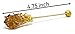 Barista Swizzle Sugar Sticks | Rock Candy Crystals | Individually wrapped | Great for Coffee Tea Matcha Cocktails | Amber, 100 Count | Made in the USA